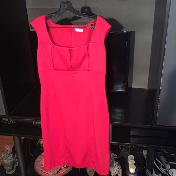 Calvin Klein Sleeveless dress size 12 good cond - Picture 1 of 4